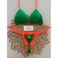 Green and Oragne bikini