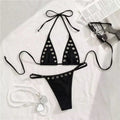 Women's casual skeleton strap-on bikini
