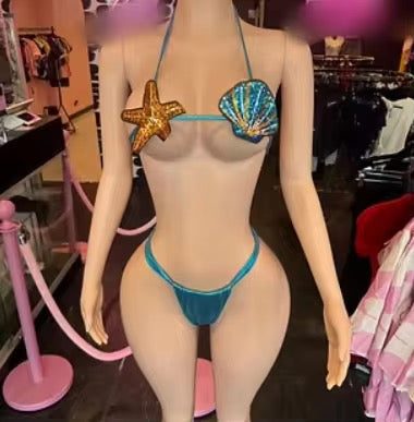 Starring shell bikini
