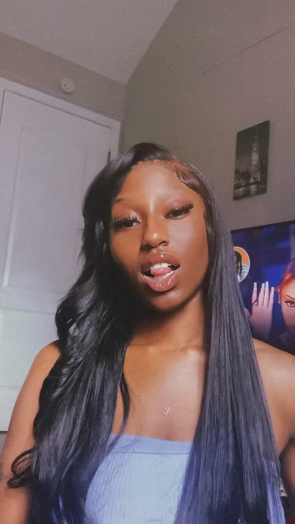 Body Wave Human Hair Wigs 250% Density 13x6 HD Lace Front Human Hair Wig